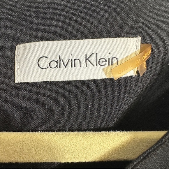 Calvin Klein dress, size 10, asymmetrical ruffle, lined, fitted, date night, LBD - Picture 12 of 14